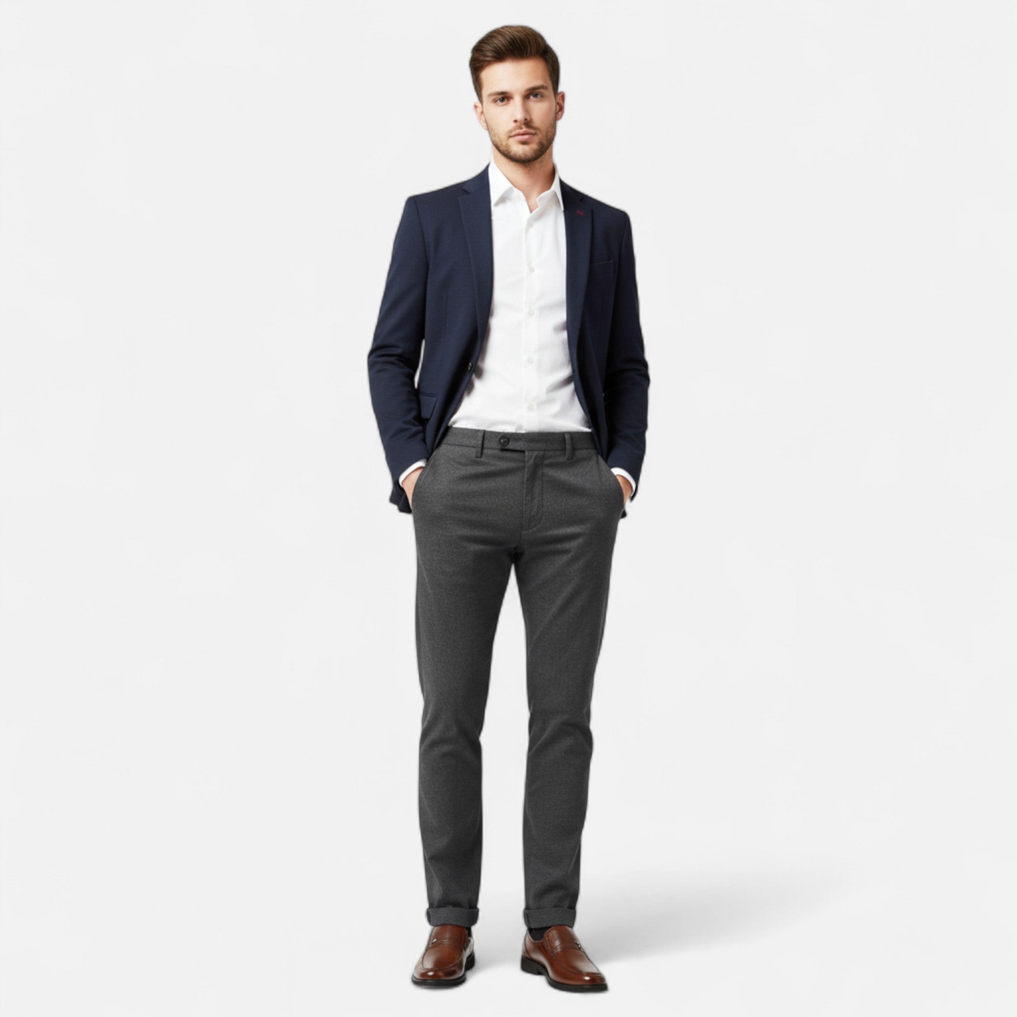 Velqlo | Mocassins en cuir pour hommes à bout rond