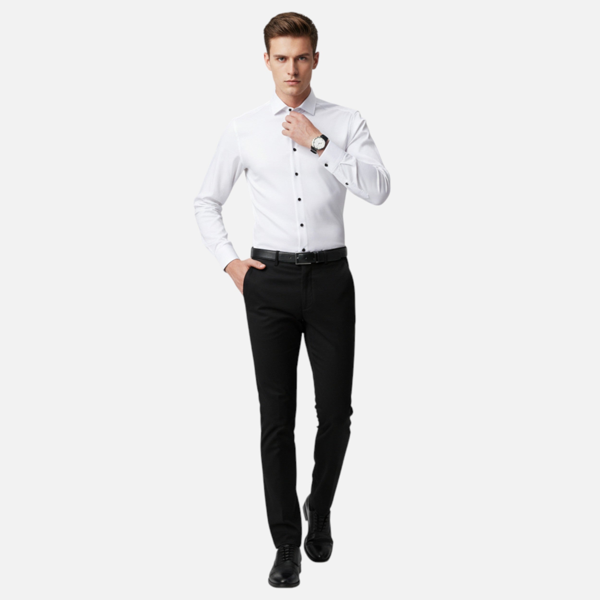Velqlo | Chemise Heritage Super-Élastique pour Hommes