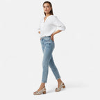 Velqlo | Women’s White Wedge Sandals – Floral Elegance