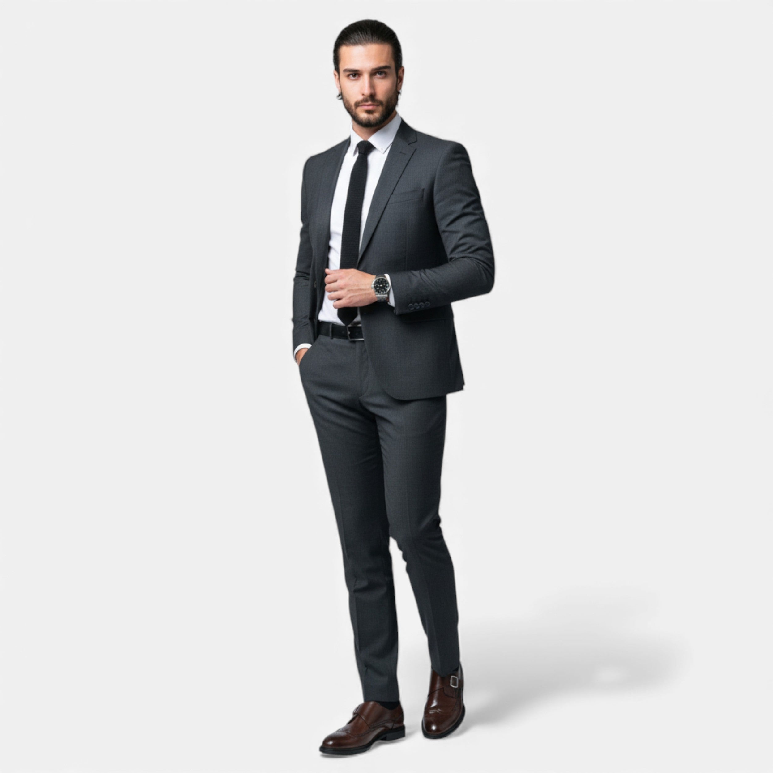 Velqlo | Chaussures Oxford Monk à Bout Rond pour Hommes