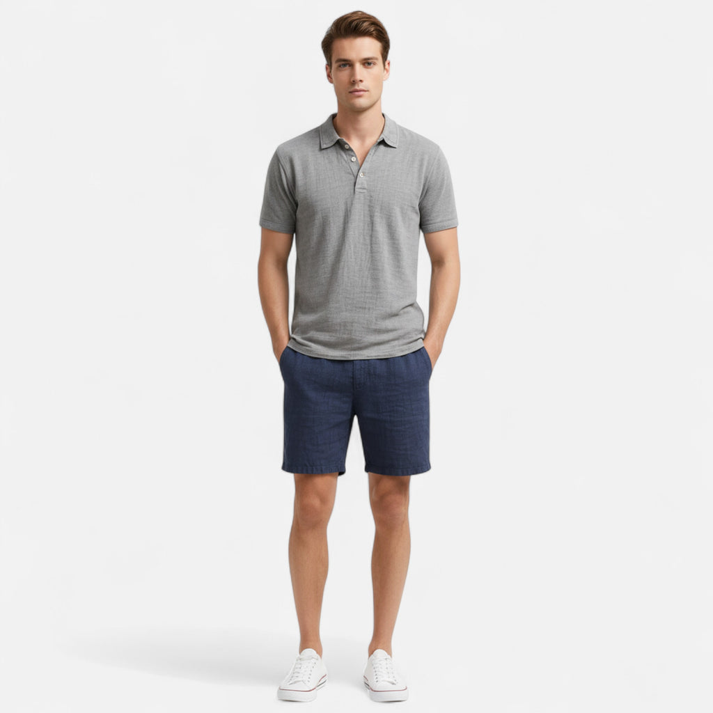 Velqlo | Men’s Linen Polo Shirt
