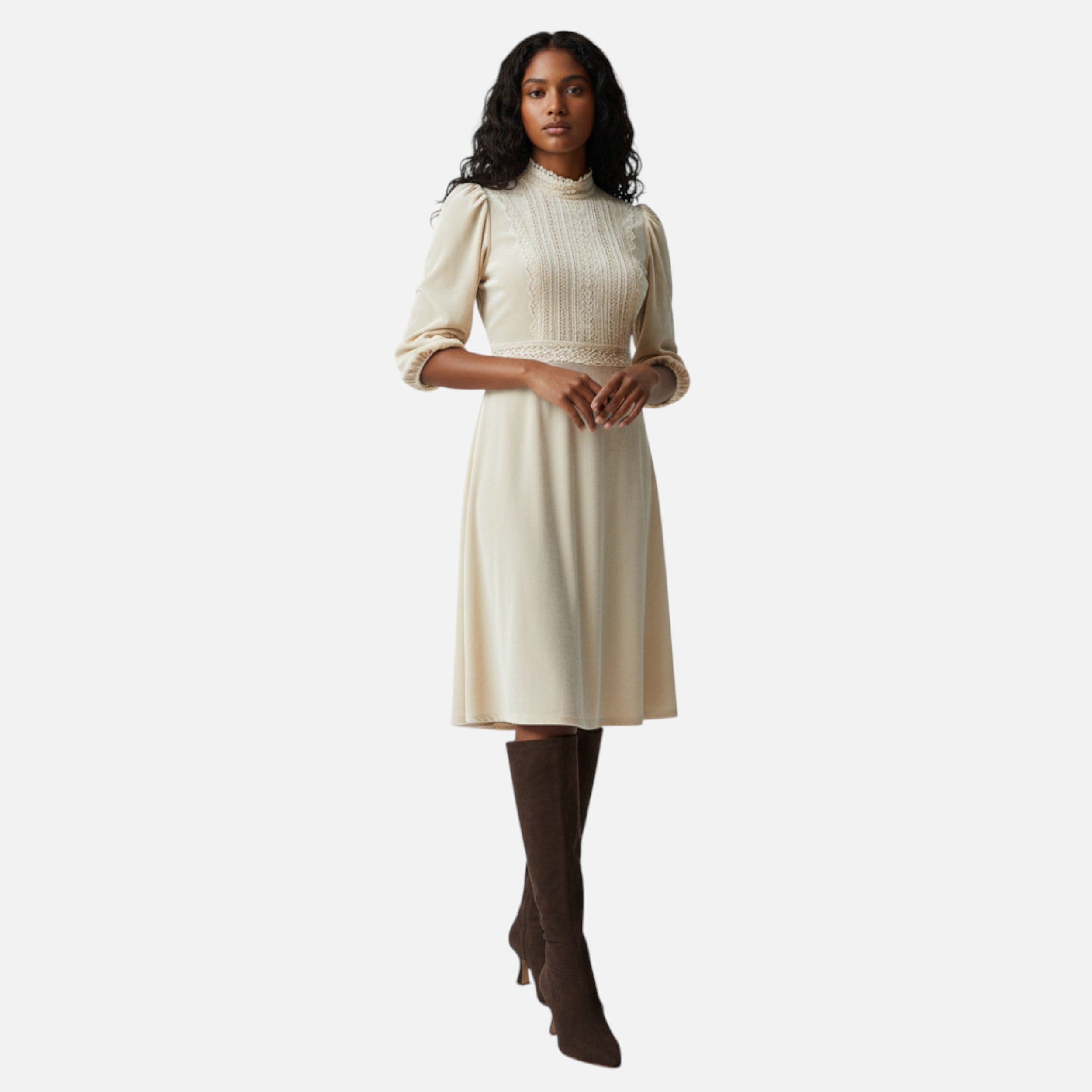 Velqlo | Bottes en Suède au-dessus du Genou pour Femmes