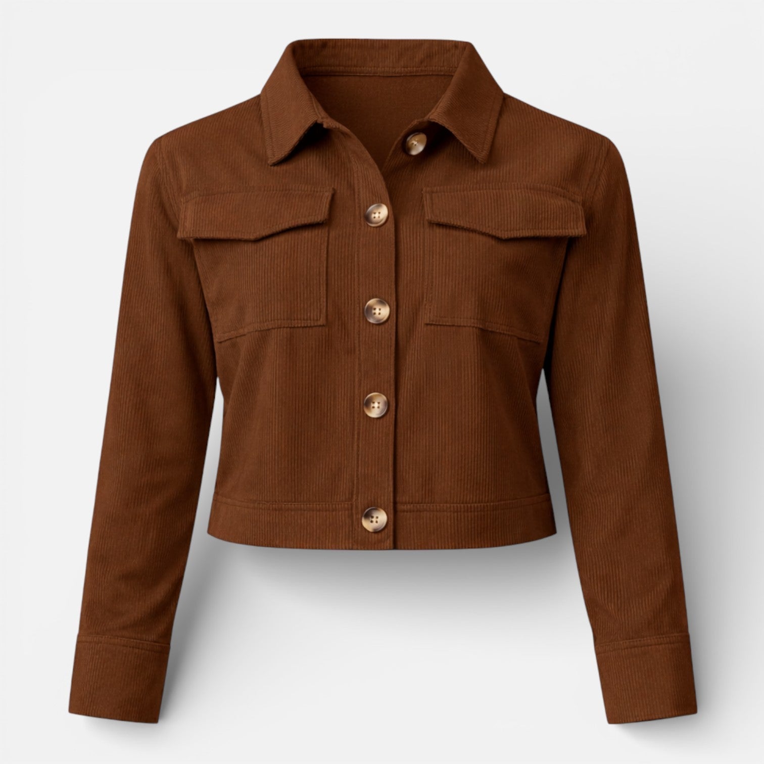 Velqlo | Veste en coton cropped pour femmes, style classique et ajusté au quotidien