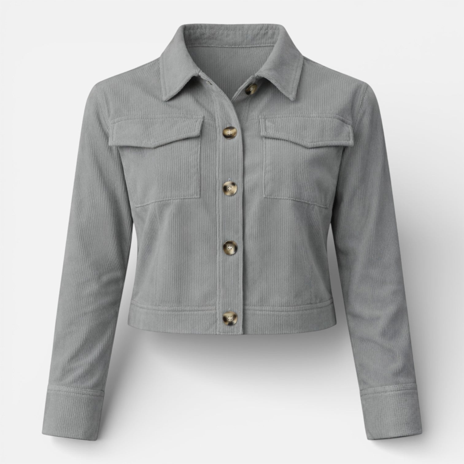 Velqlo | Veste en coton cropped pour femmes, style classique et ajusté au quotidien