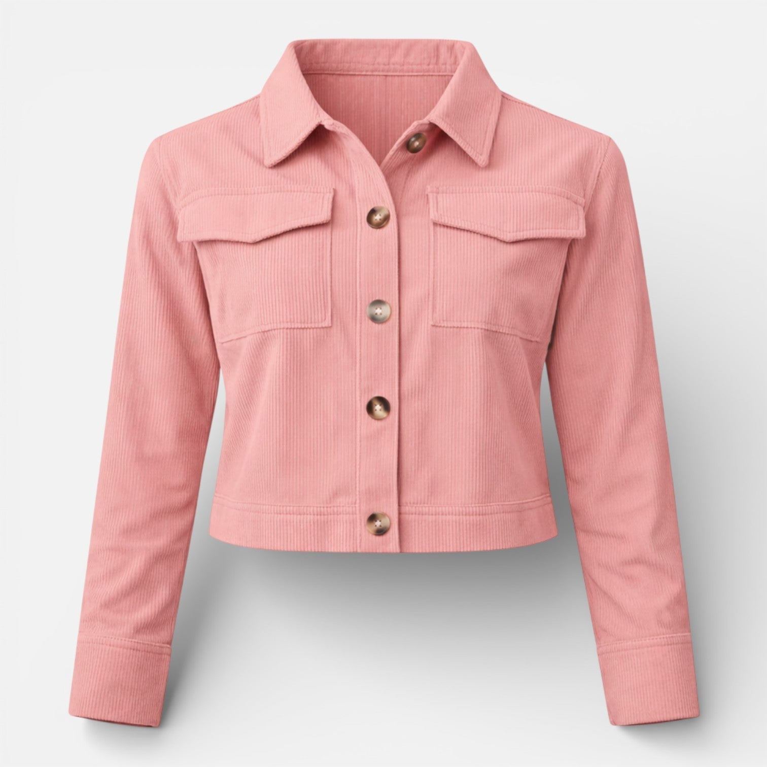 Velqlo | Veste en coton cropped pour femmes, style classique et ajusté au quotidien
