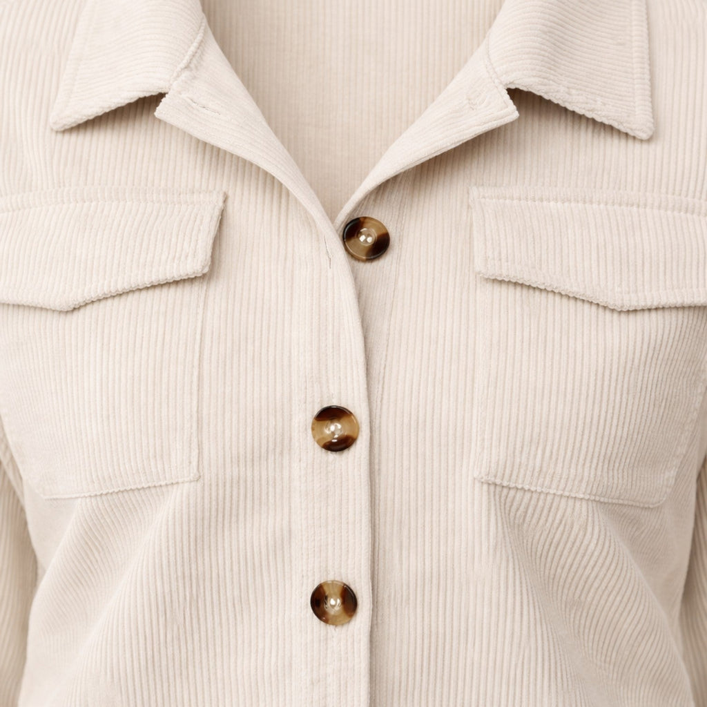 Velqlo | Veste en coton cropped pour femmes, style classique et ajusté au quotidien