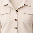 Velqlo | Veste en coton cropped pour femmes, style classique et ajusté au quotidien