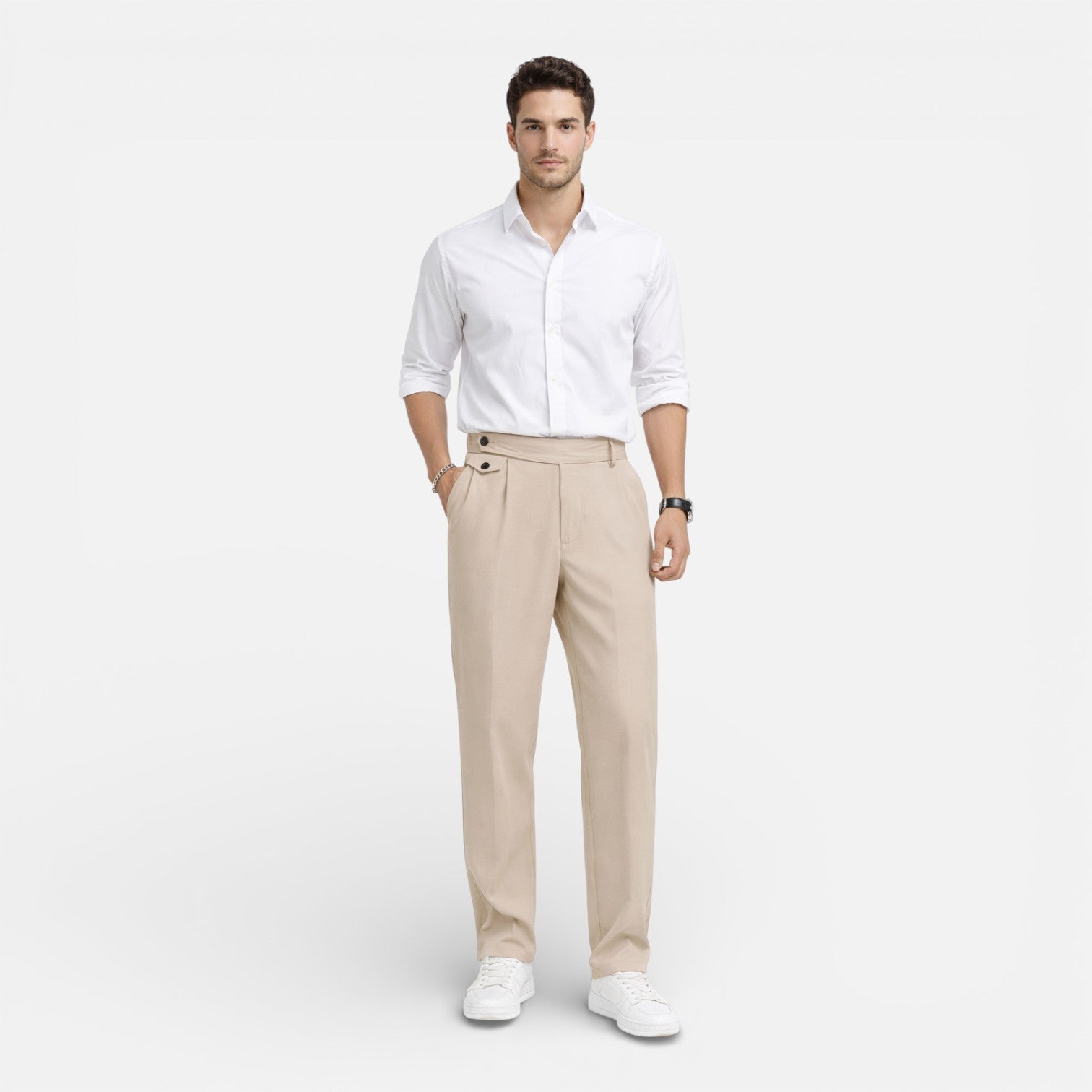 Velqlo | Pantalon pour Hommes Coupe Classique Élégante Style Tailleur