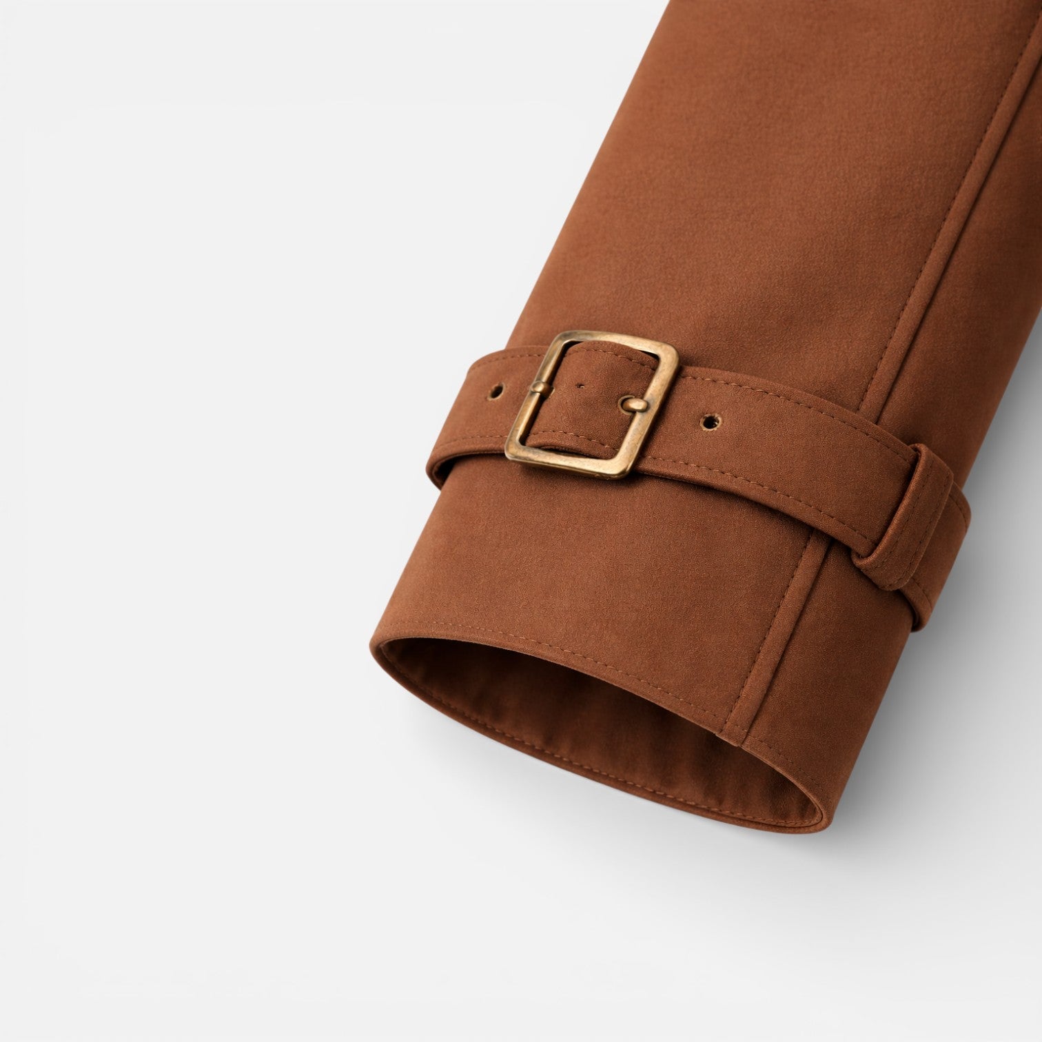 Velqlo | Veste d'été brune pour femmes, style trench léger