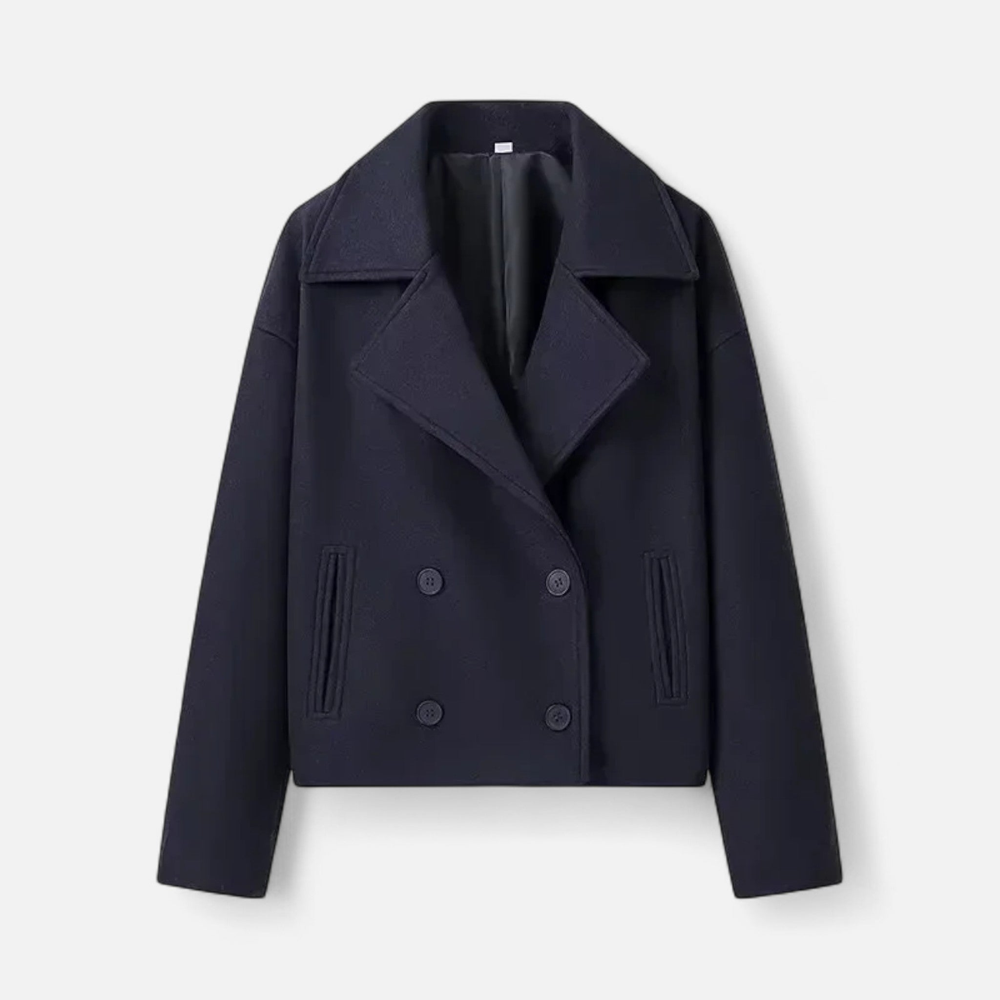 Velqlo | Veste courte pour femmes à double boutonnage légère et ajustée pour le printemps