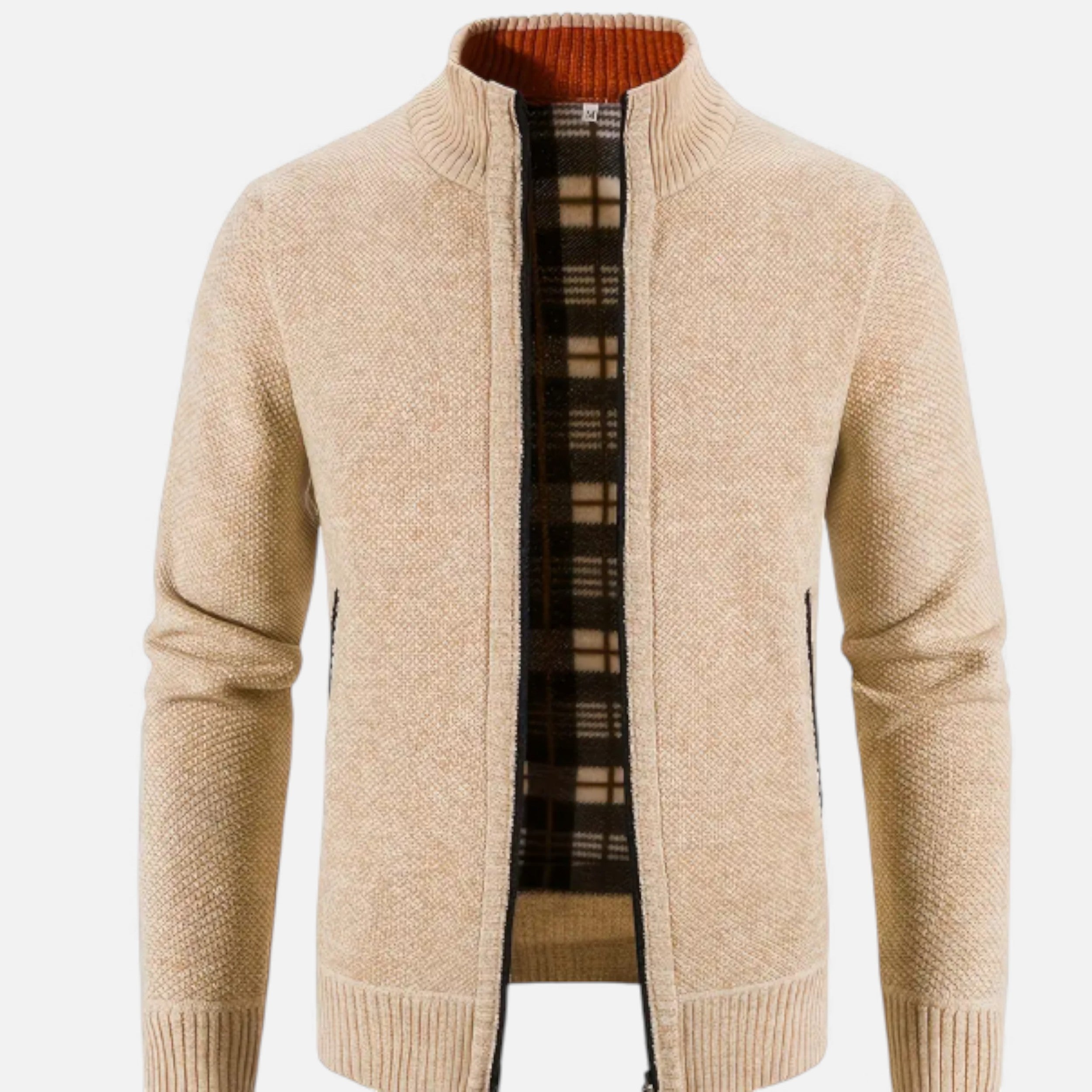 Velqlo | Pull thermique à col montant zippé pour hommes