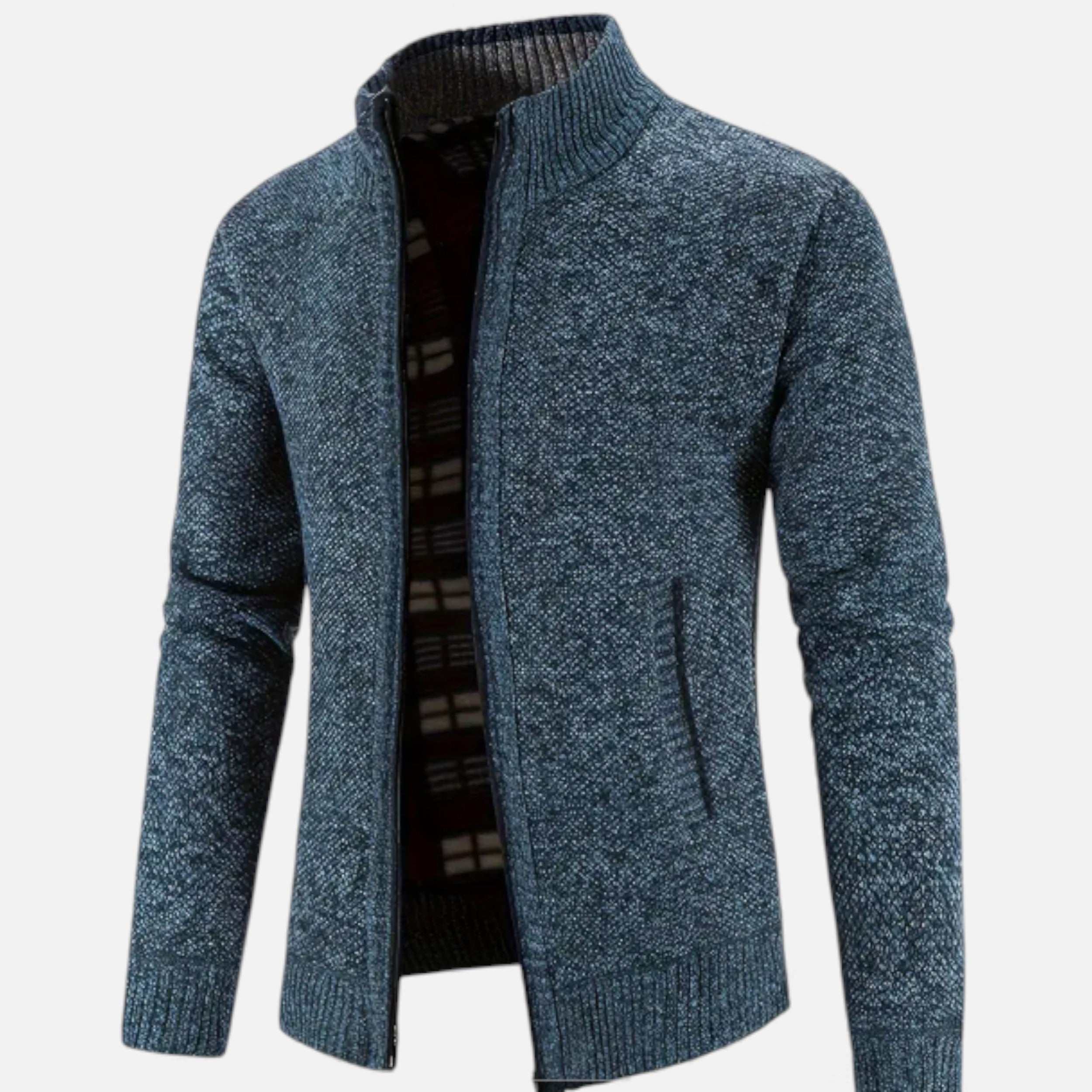 Velqlo | Pull thermique à col montant zippé pour hommes