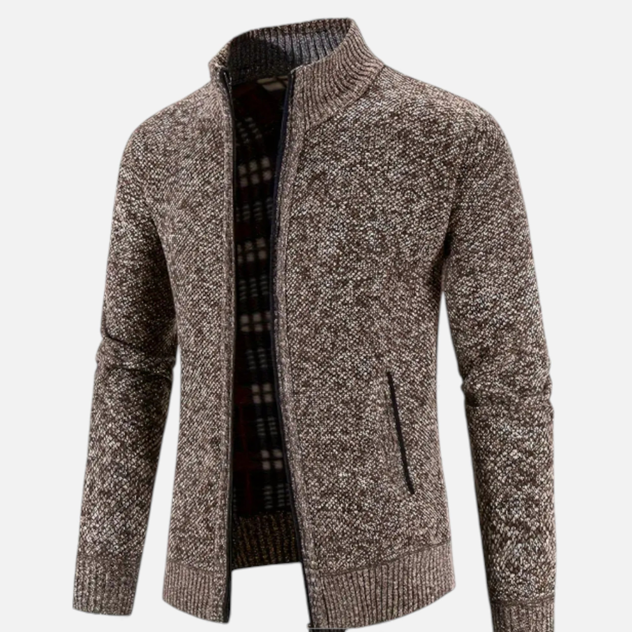 Velqlo | Pull thermique à col montant zippé pour hommes