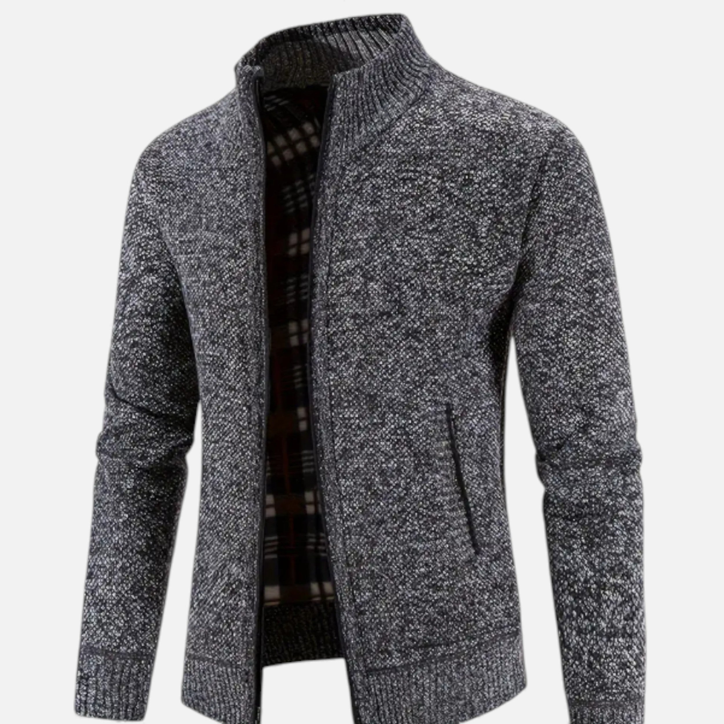 Velqlo | Pull thermique à col montant zippé pour hommes