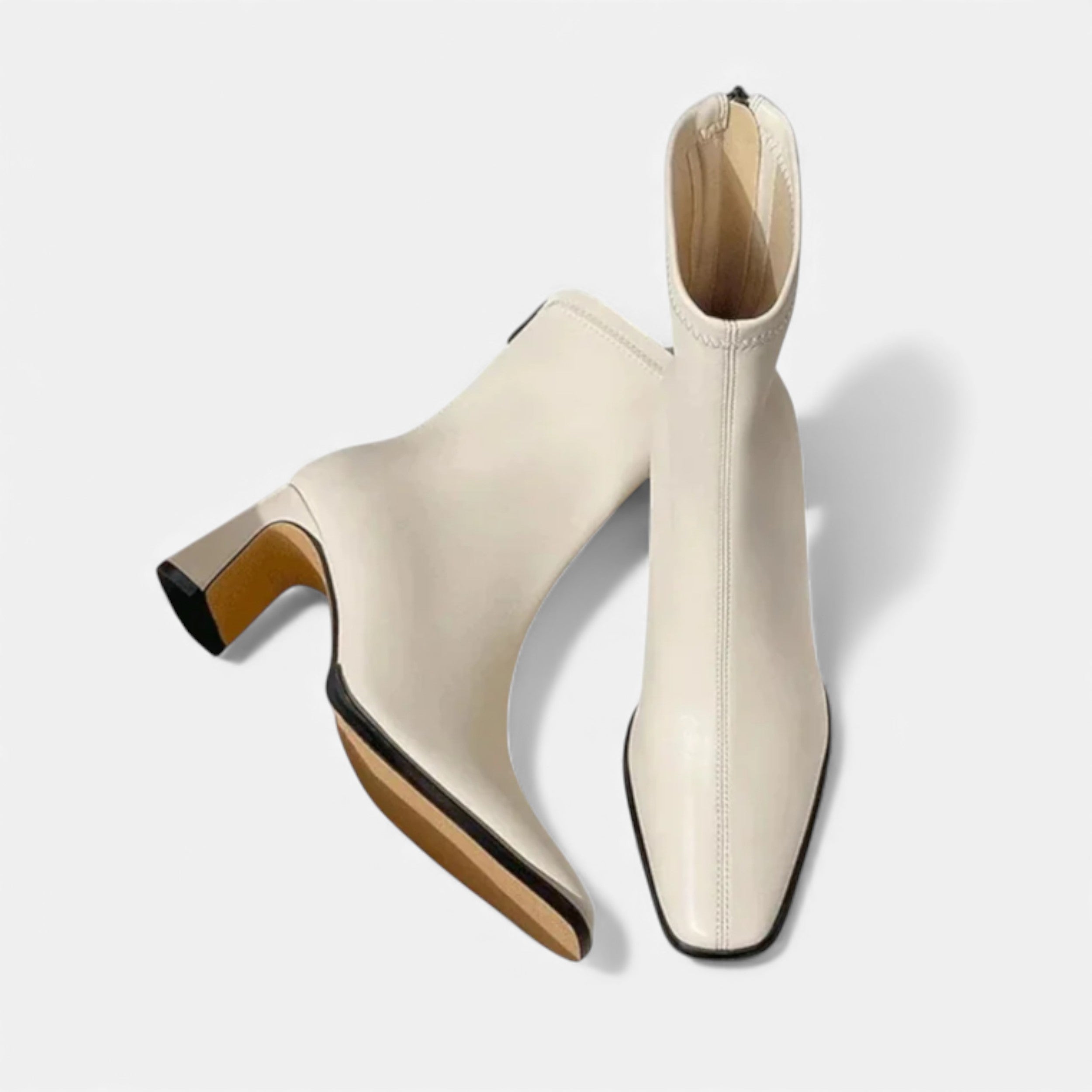 Velqlo | Bottines Vintage à Talon Carré pour Femmes