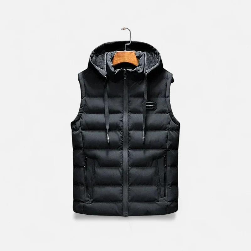 Velqlo | Gilet Matelassé sans Manches – Protection Thermique et Allure Urbaine Dynamique Homme