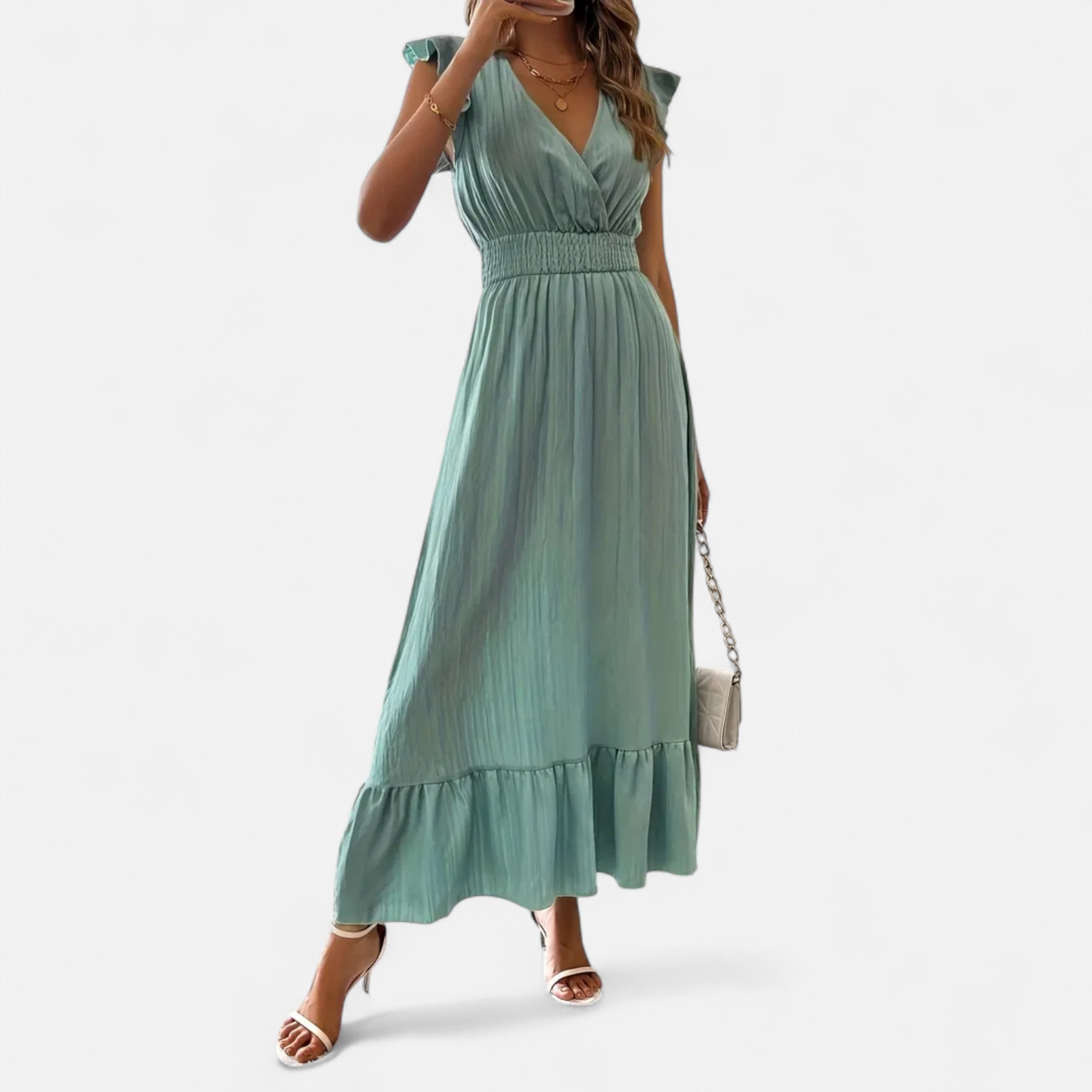Velqlo | Women’s Z13 Elegant Dress – Timeless Modern Sophistication