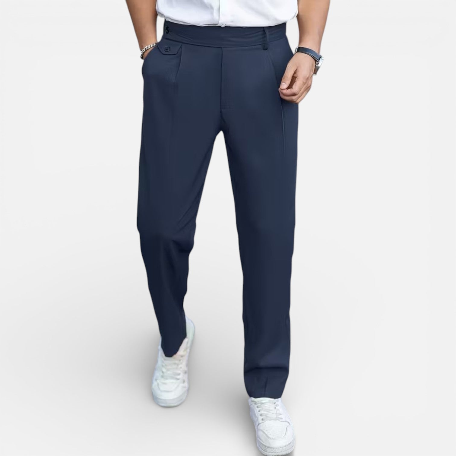 Velqlo | Pantalon pour Hommes Coupe Classique Élégante Style Tailleur