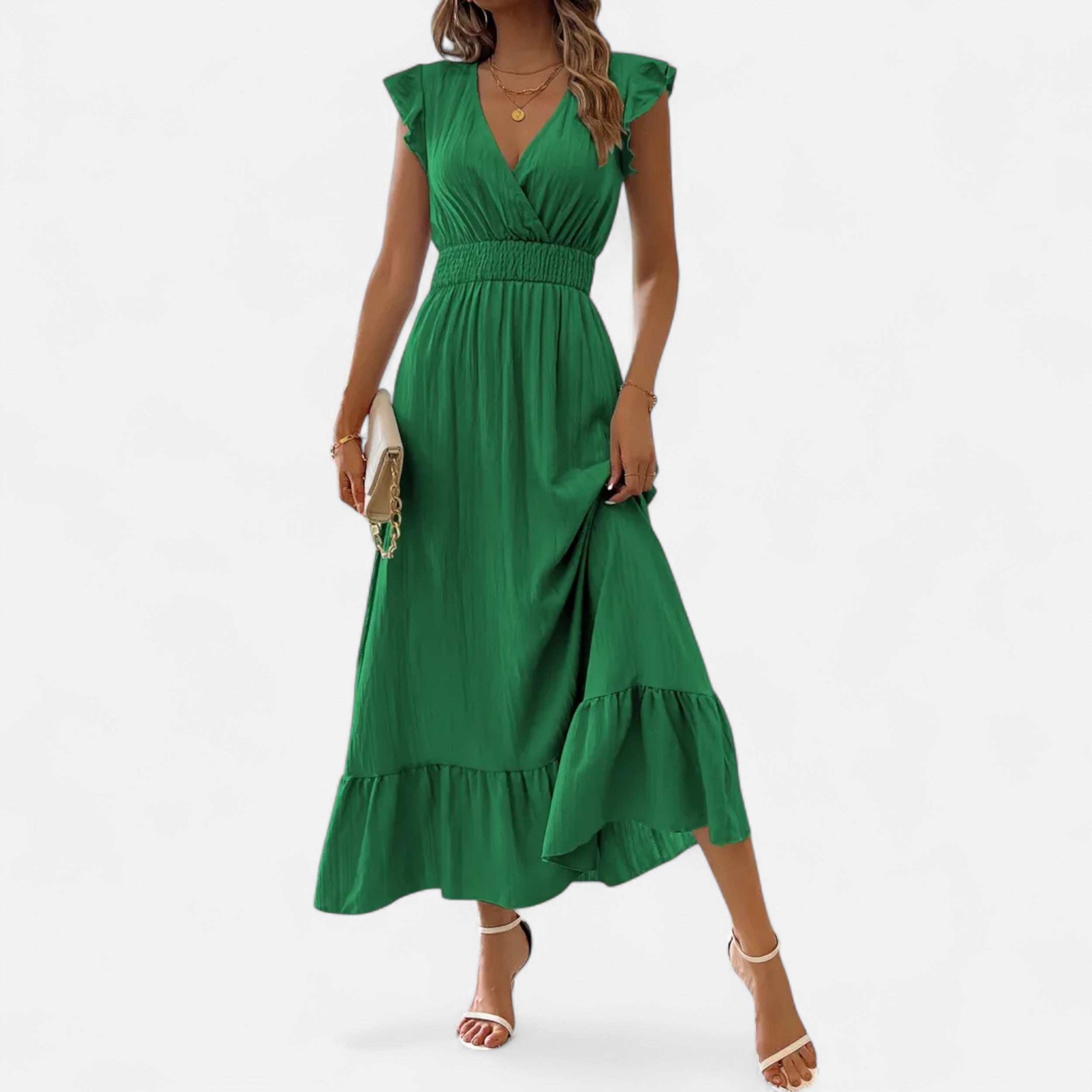 Velqlo | Women’s Z13 Elegant Dress – Timeless Modern Sophistication