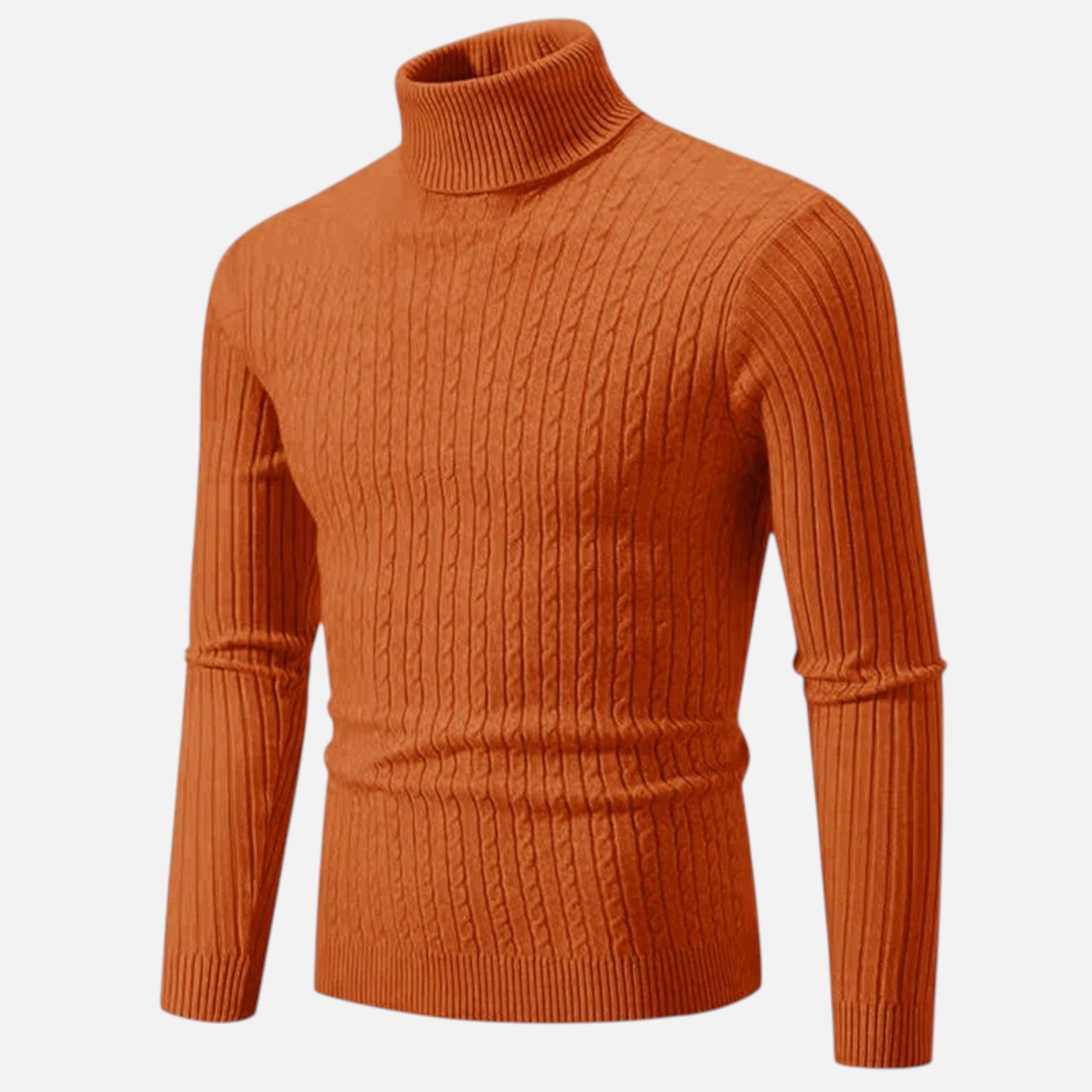 Pull en Laine à Col Montant Velqlo pour Hommes