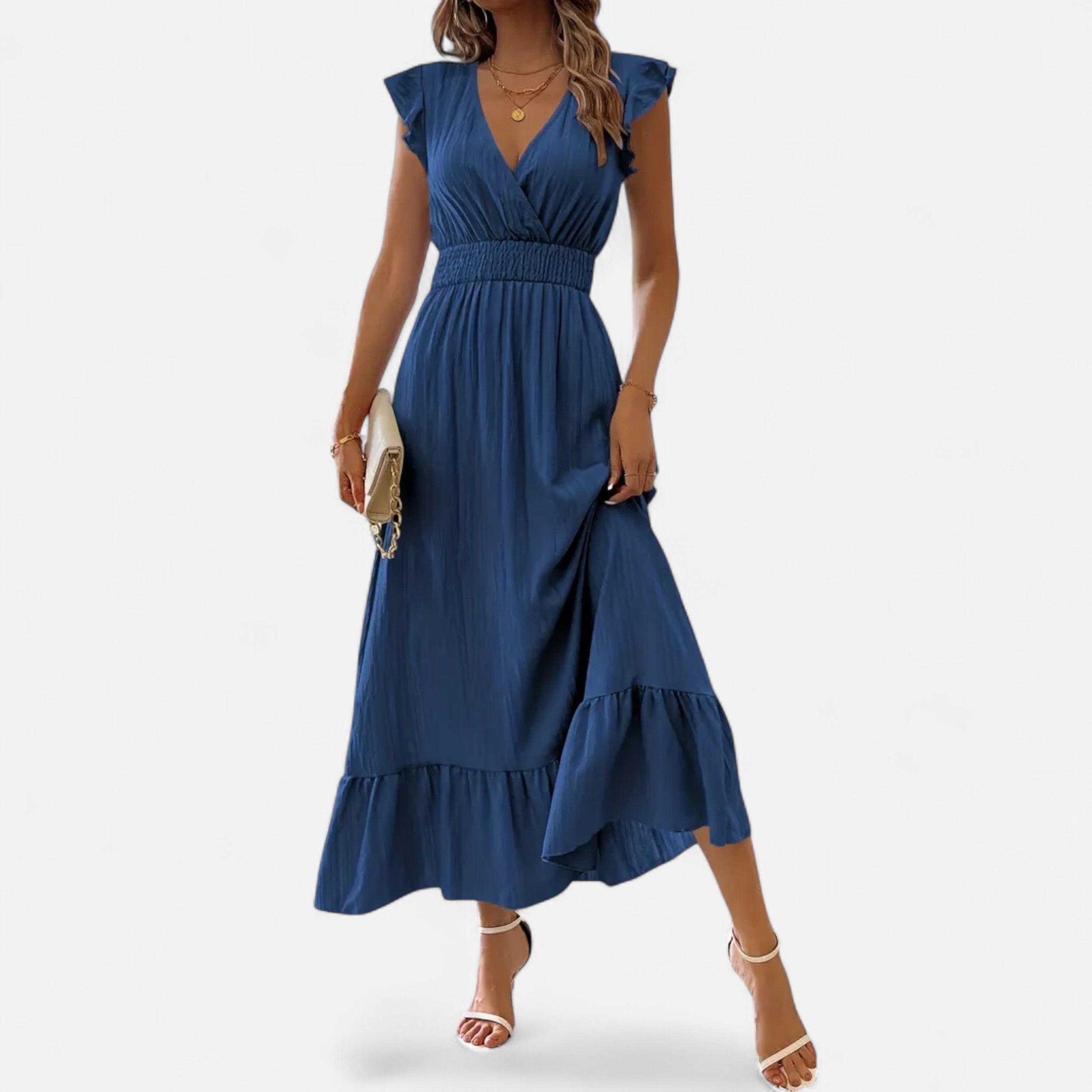 Velqlo | Women’s Z13 Elegant Dress – Timeless Modern Sophistication