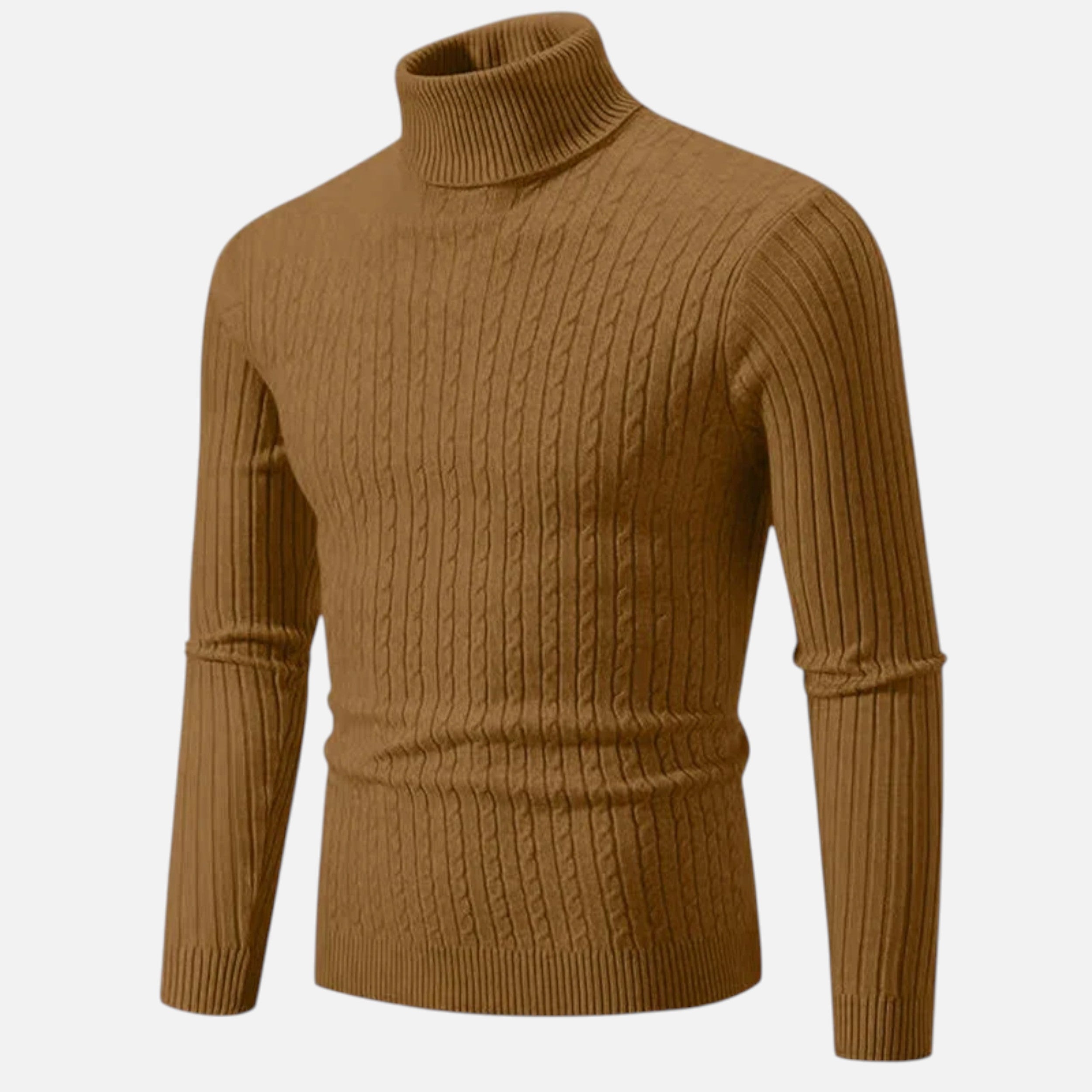 Pull en Laine à Col Montant Velqlo pour Hommes