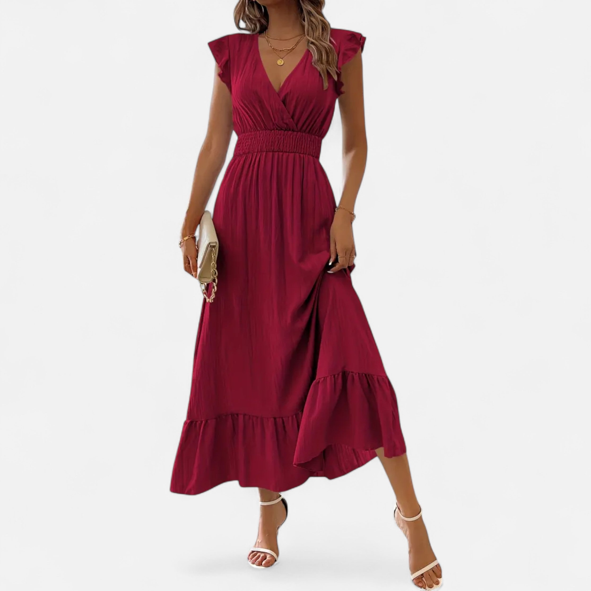 Velqlo | Women’s Z13 Elegant Dress – Timeless Modern Sophistication