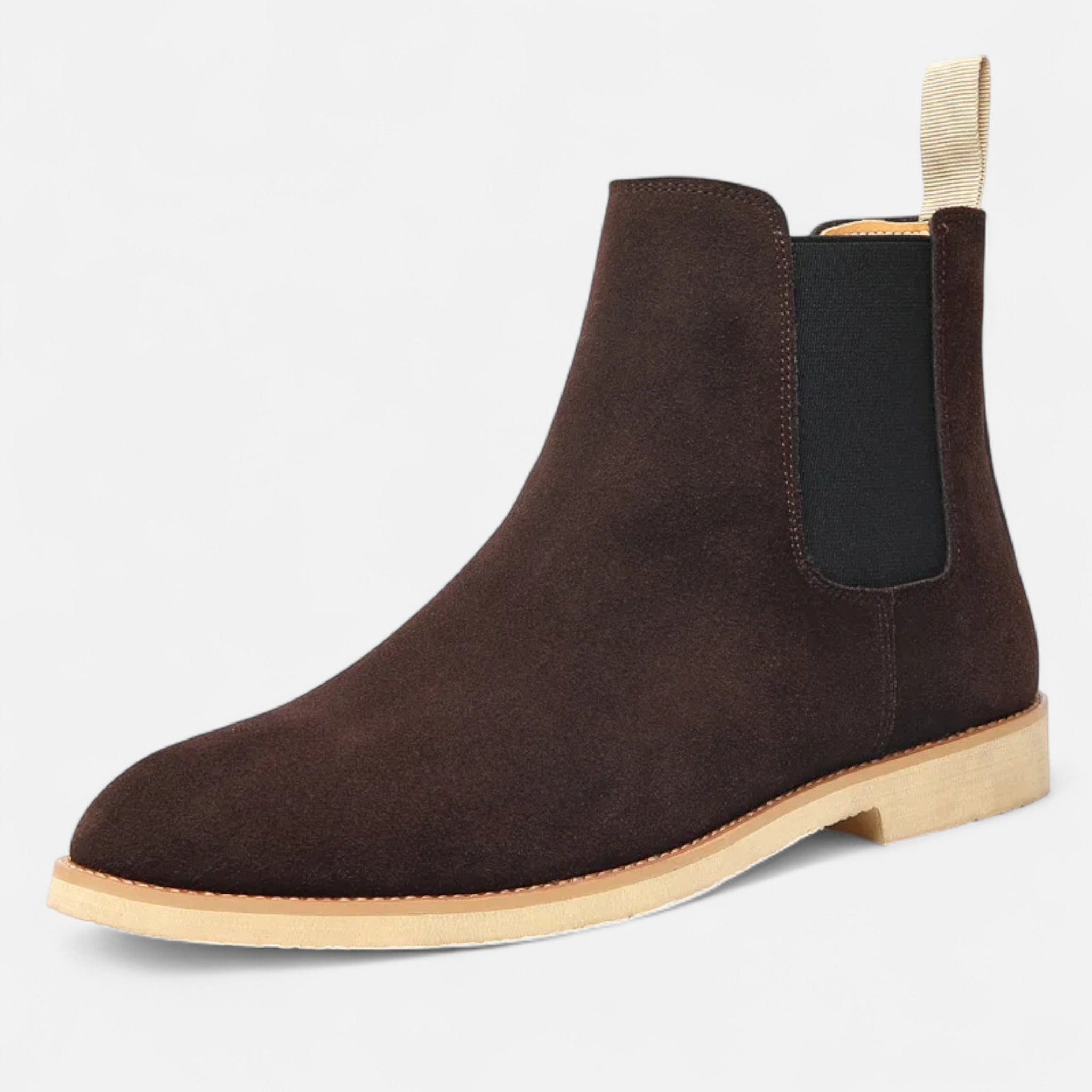 Velqlo | Bottes Chelsea montantes en daim pour hommes
