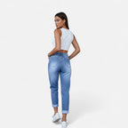 Velqlo | Jean femme coupe regular en denim stretch