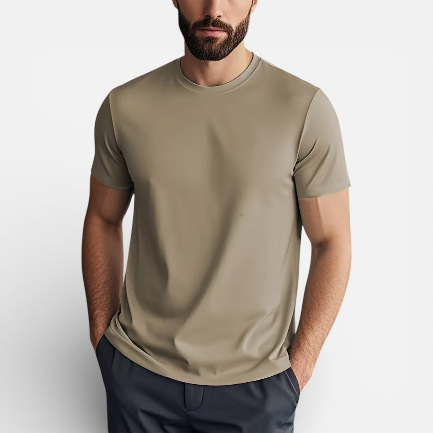 Velqlo | T-shirt classique pour hommes en coton, coupe confortable