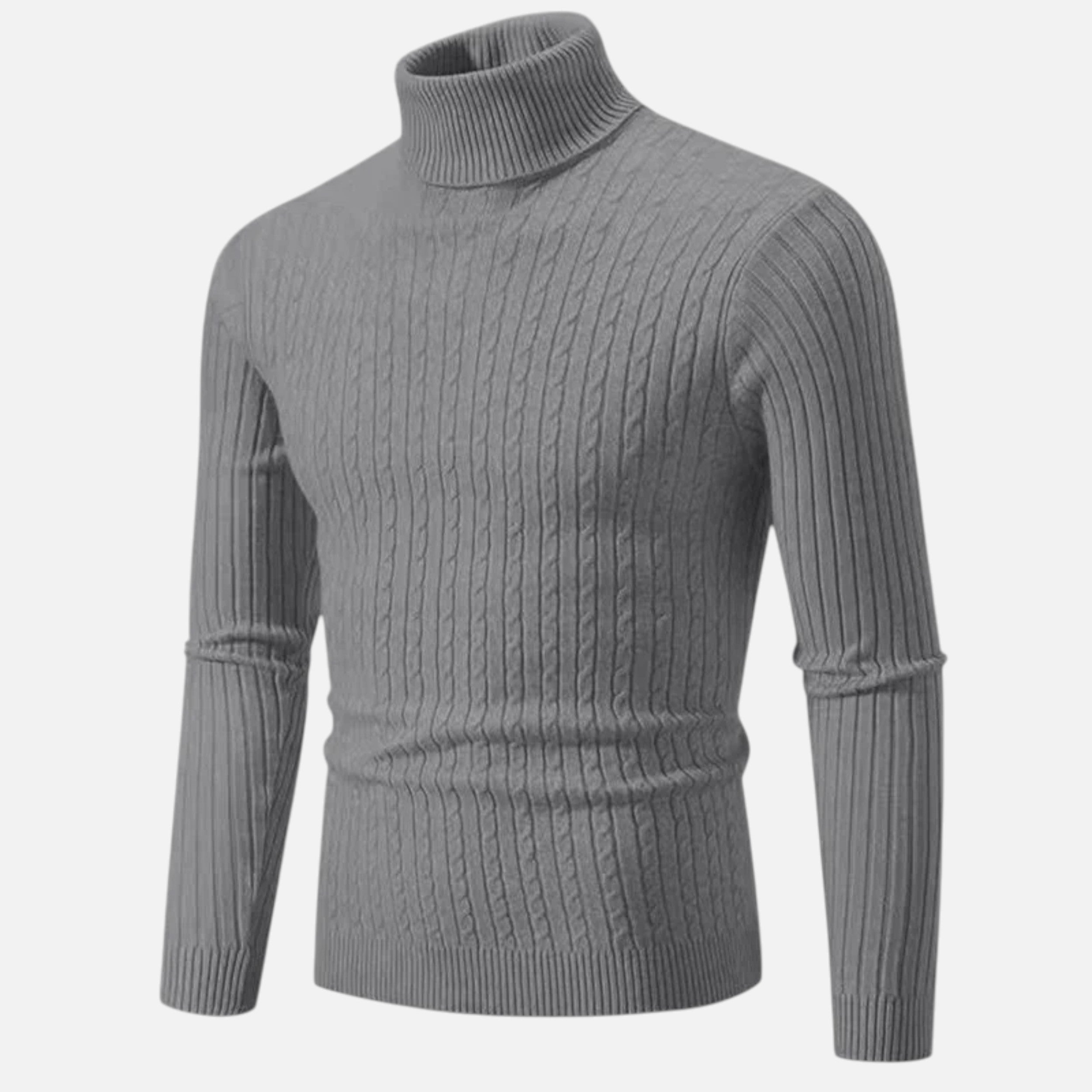 Pull en Laine à Col Montant Velqlo pour Hommes