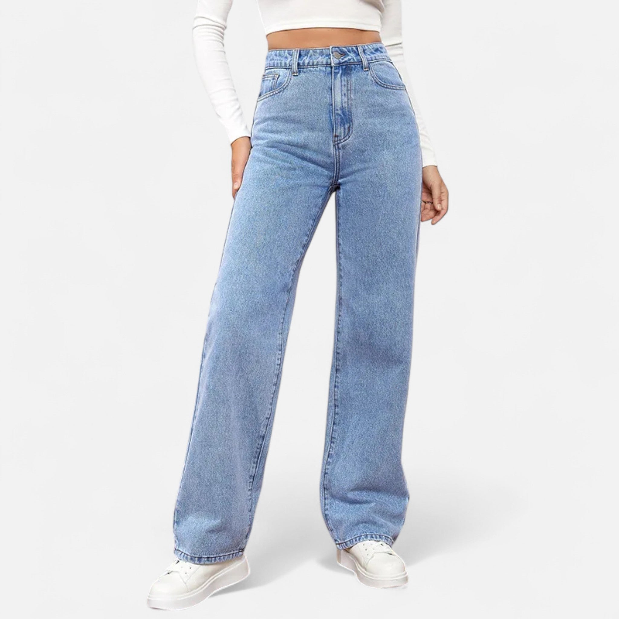 Velqlo | Jean Femme Coupe Droite Rétro