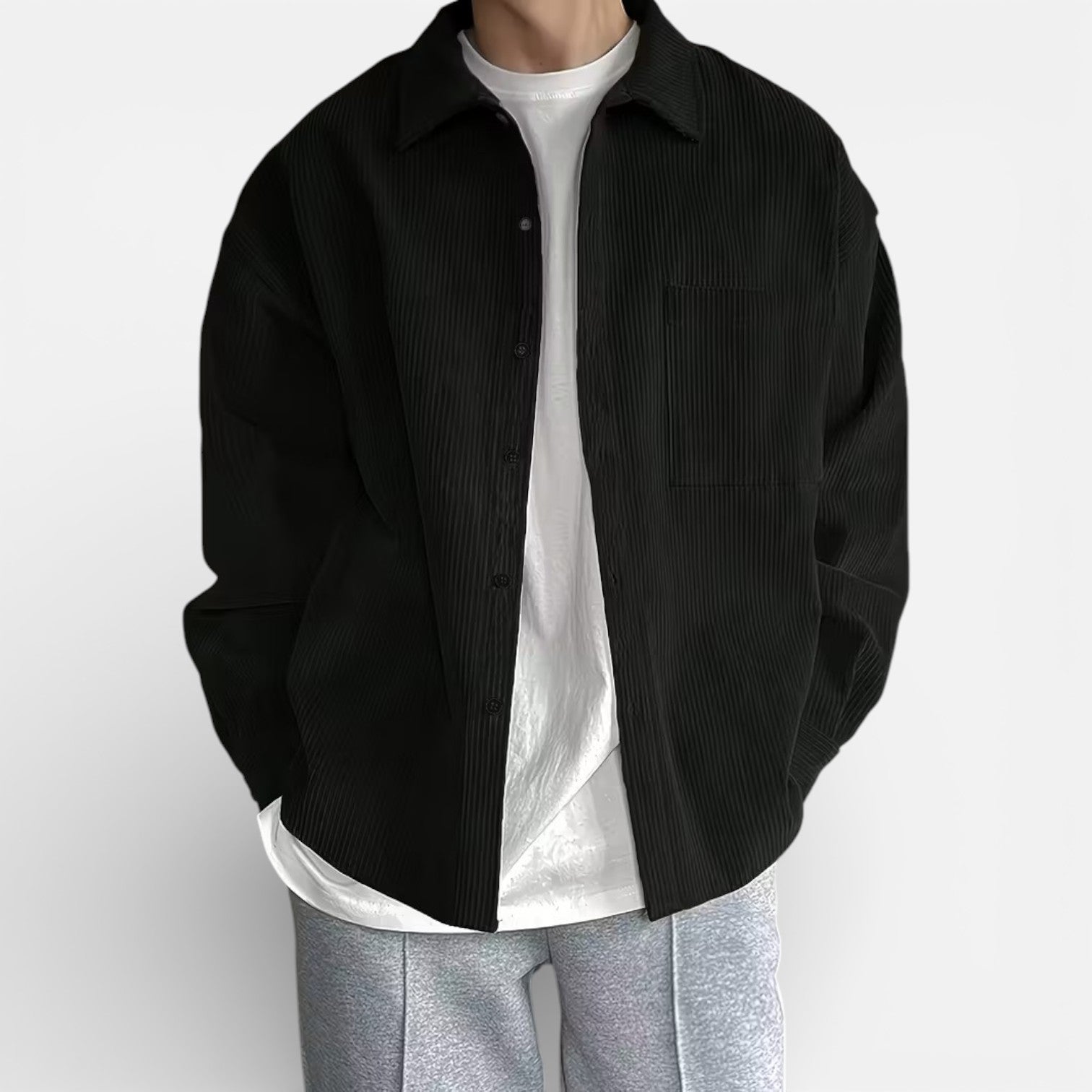 Velqlo | Veste surchemise pour hommes, coupe classique décontractée