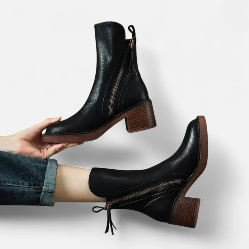 Velqlo | Bottines Ellen – Confort Absolu et Élégance en Cuir Véritable Femme