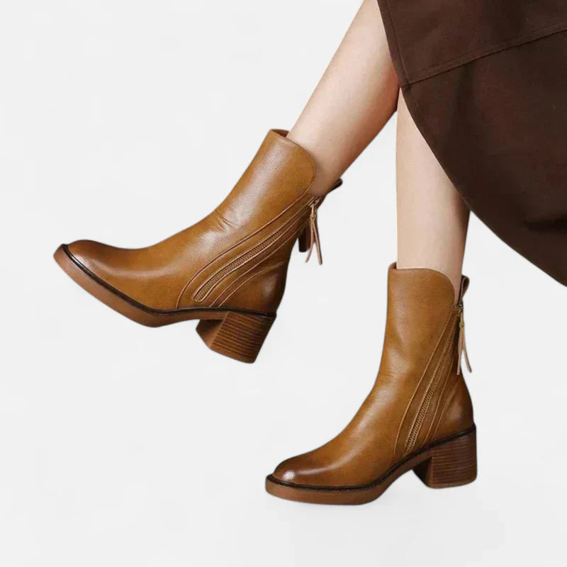 Velqlo | Bottines Ellen – Confort Absolu et Élégance en Cuir Véritable Femme