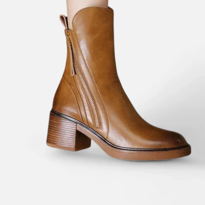Velqlo | Bottines Ellen – Confort Absolu et Élégance en Cuir Véritable Femme