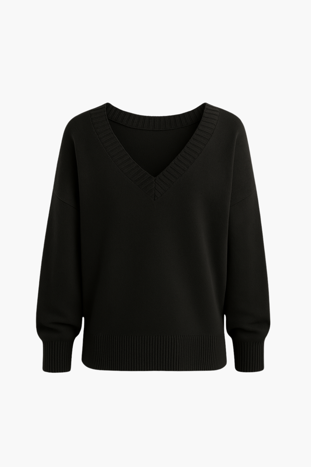 Pull en Maille à Col V pour Femmes Velqlo