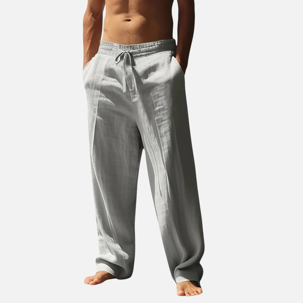 Velqlo | Pantalons en lin pour hommes Riviera