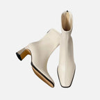 Velqlo | Bottines Vintage à Talon Carré pour Femmes