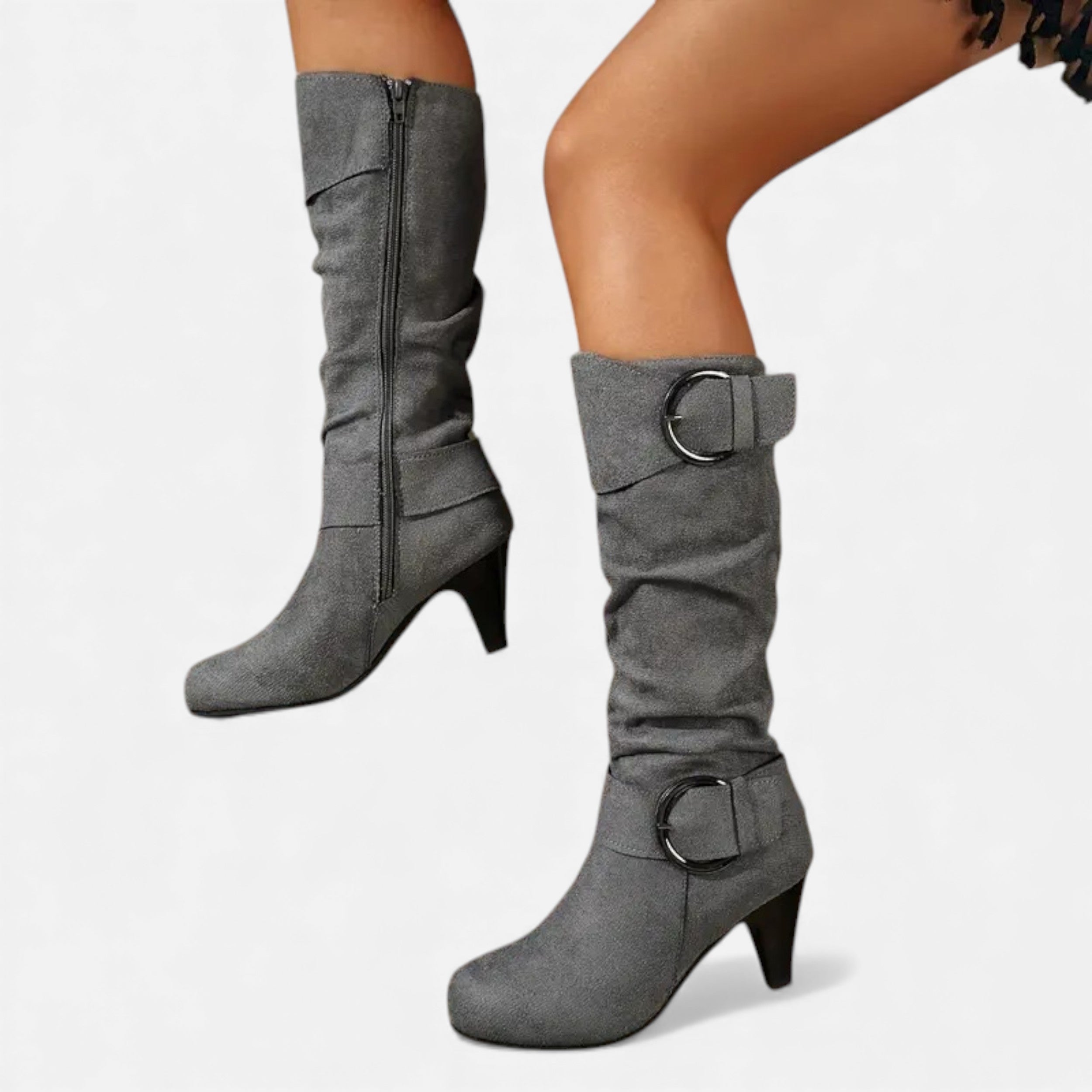 Velqlo | Bottes Femme Western Suédées Élégance Ranch