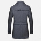 Velqlo | Manteau Homme Tweed Caramel Double Boutonnage