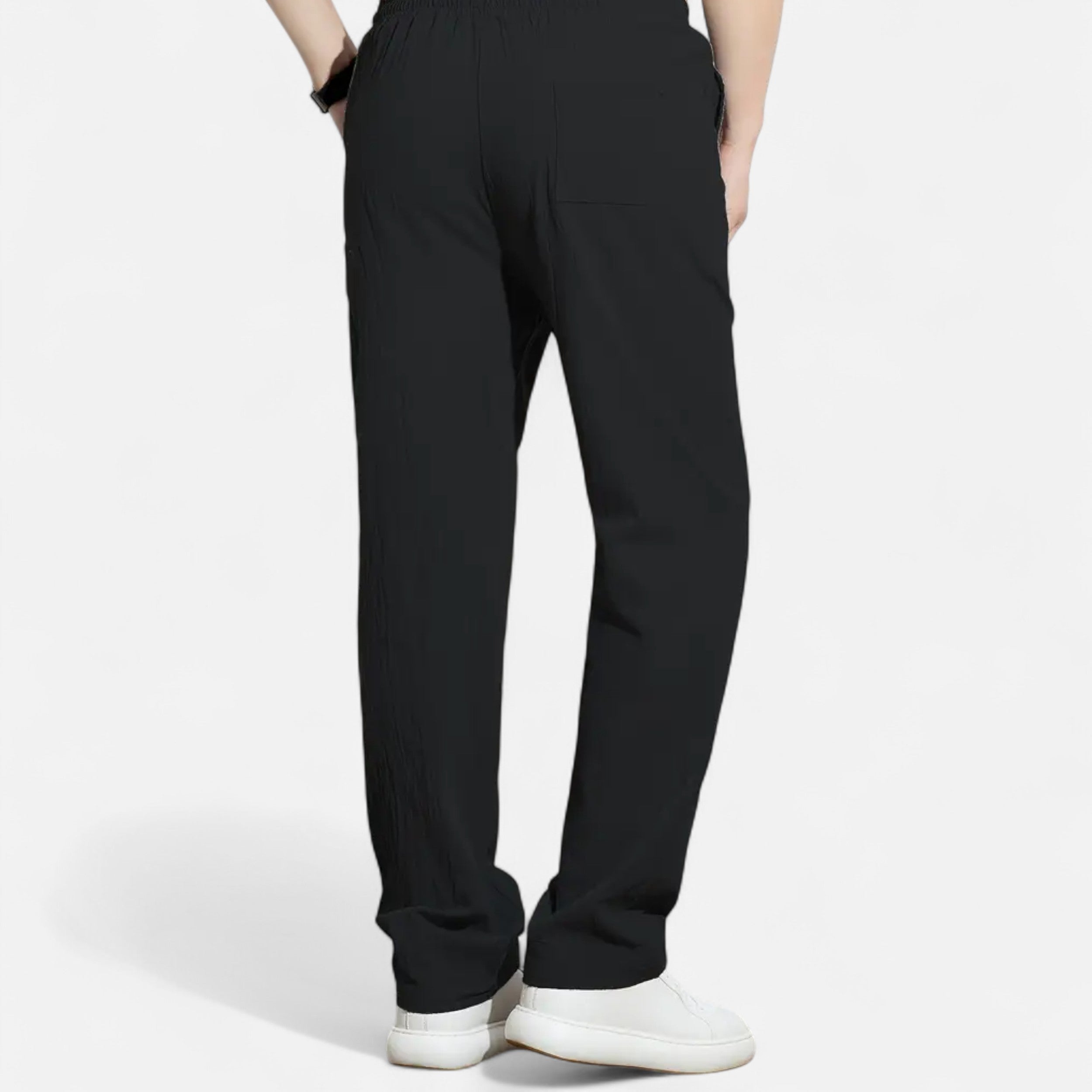 Velqlo | Men’s Loose Fit Drawstring Joggers – Olive Green Casual