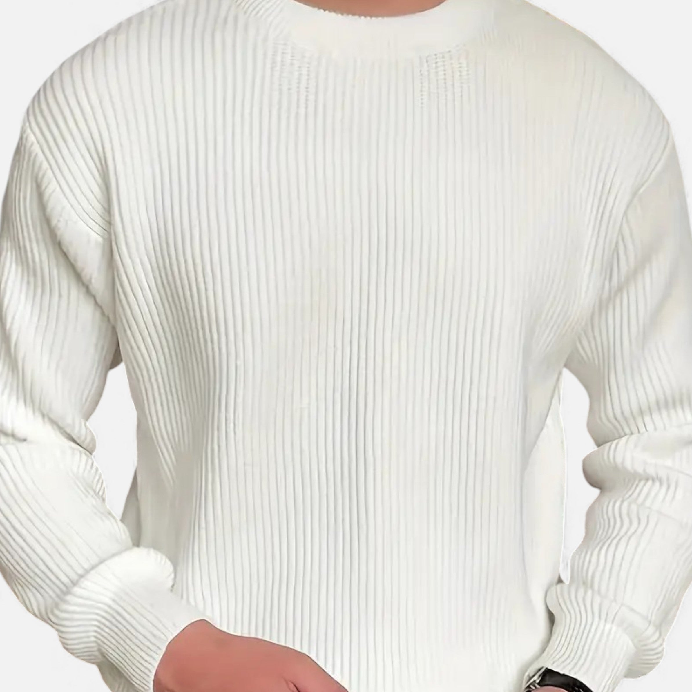 Velqlo | Pull Homme Col Rond Tricot Moderne