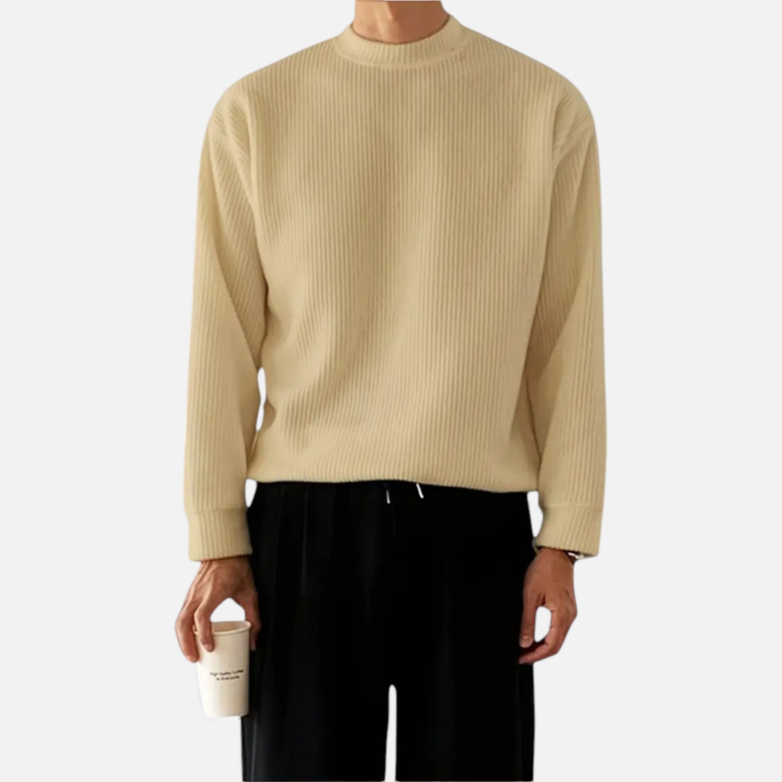 Velqlo | Pull Homme Col Rond Tricot Moderne