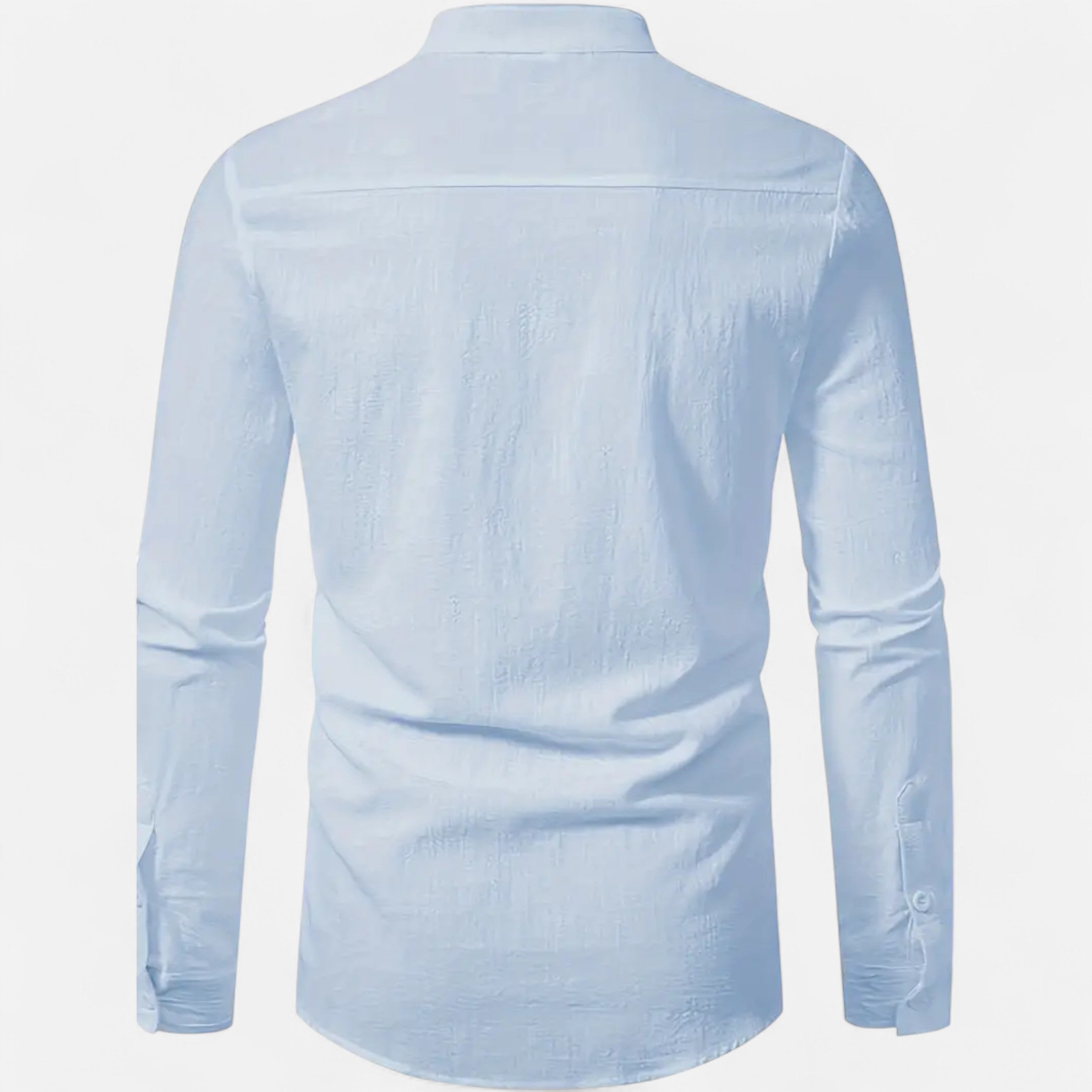 Velqlo | Men’s Linen Henley Shirt