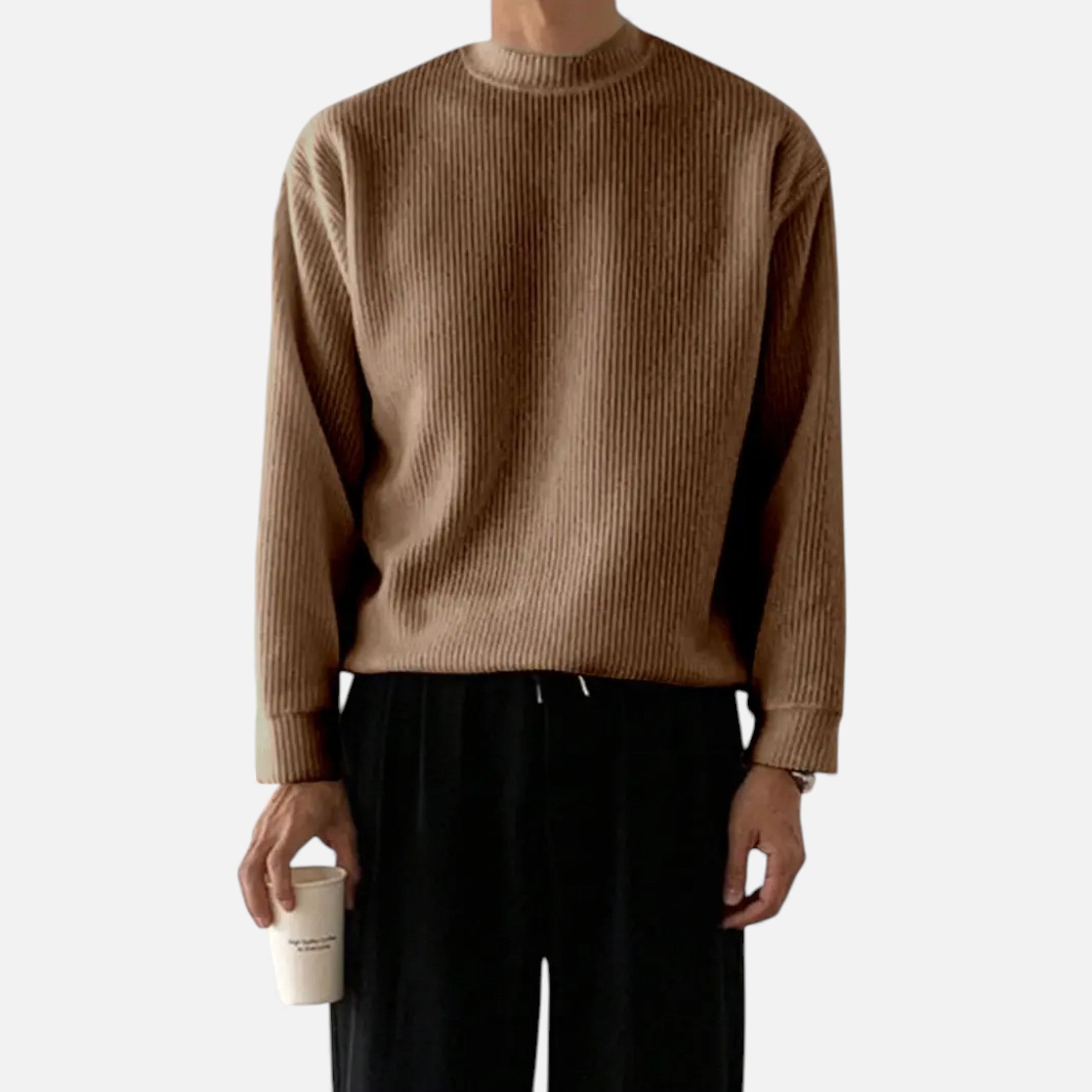 Velqlo | Pull Homme Col Rond Tricot Moderne