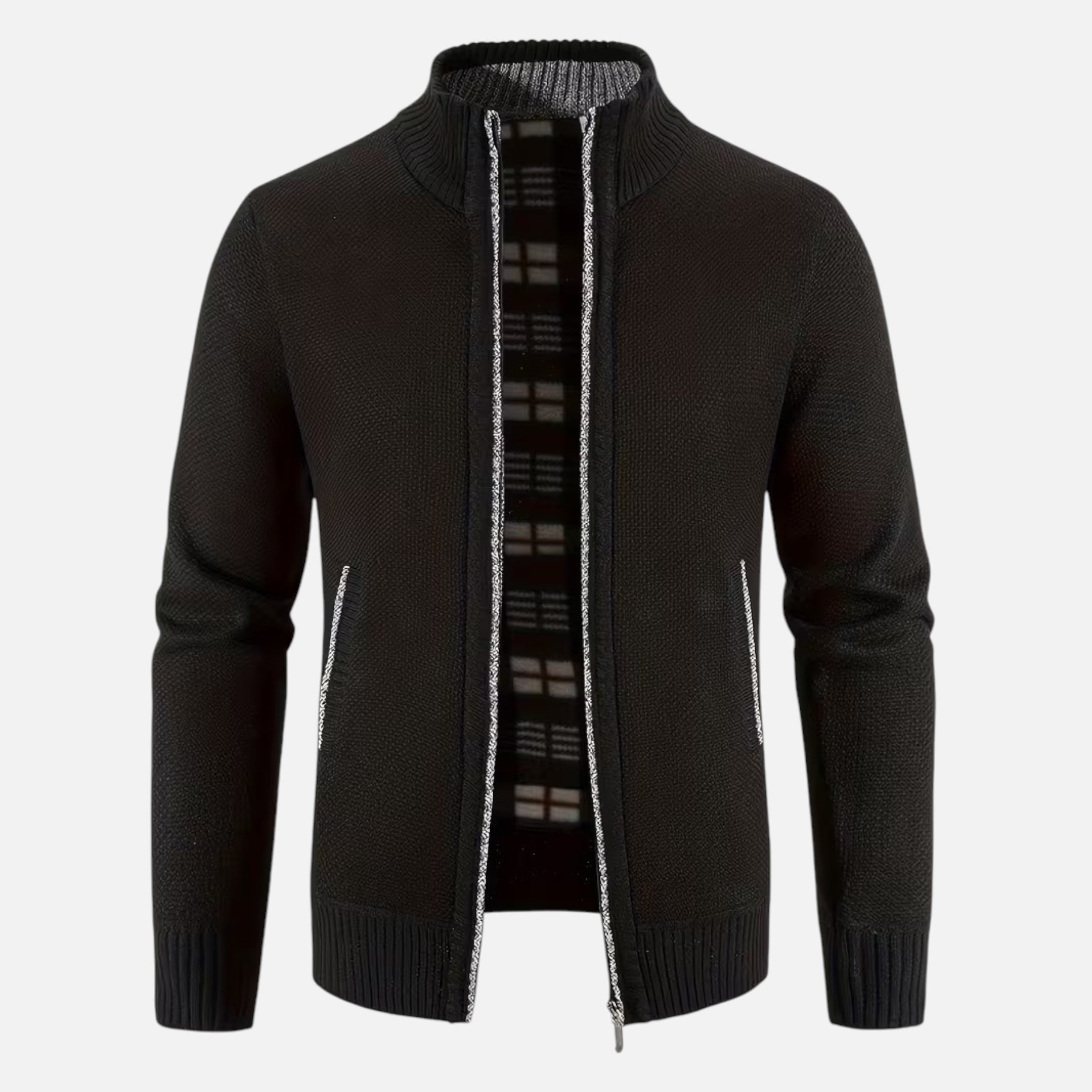 Velqlo | Pull thermique à col montant zippé pour hommes