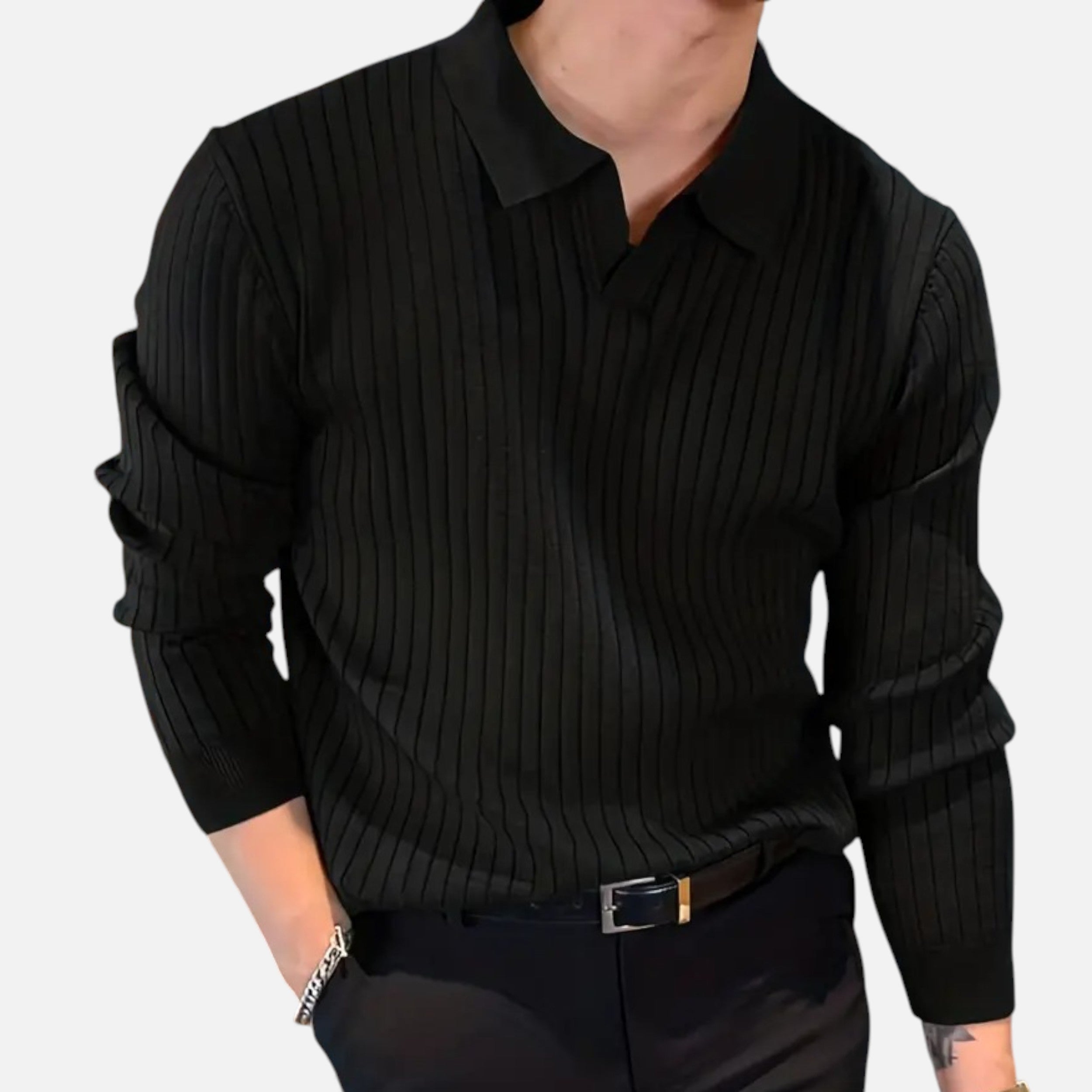 Velqlo | Pull Homme Col V Tricot Héritage