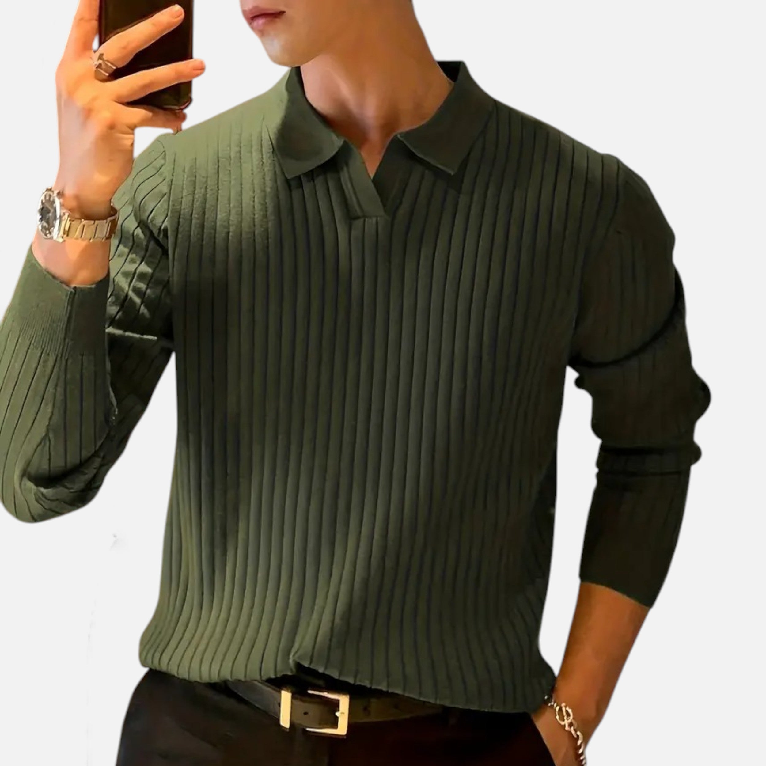 Velqlo | Pull Homme Col V Tricot Héritage