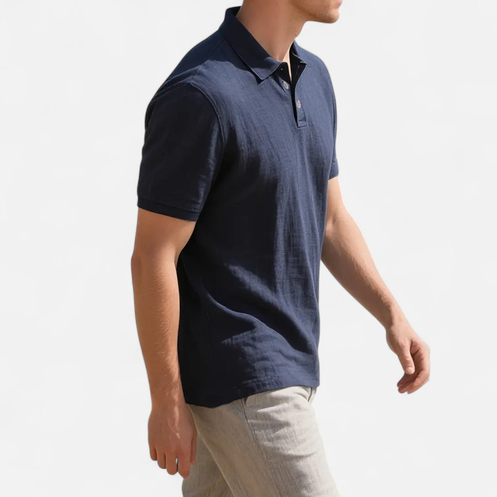 Velqlo | Men’s Linen Polo Shirt